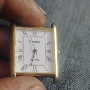 Gruen Gold and White Men's Quartz Watch